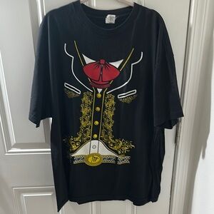 Alstyle Black and Red Cowboy Graphic Short Sleeve Tee